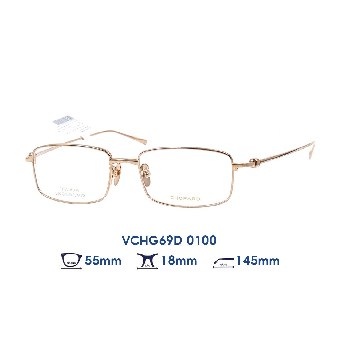 Gọng kính CHOPARD VCHG69D 0100