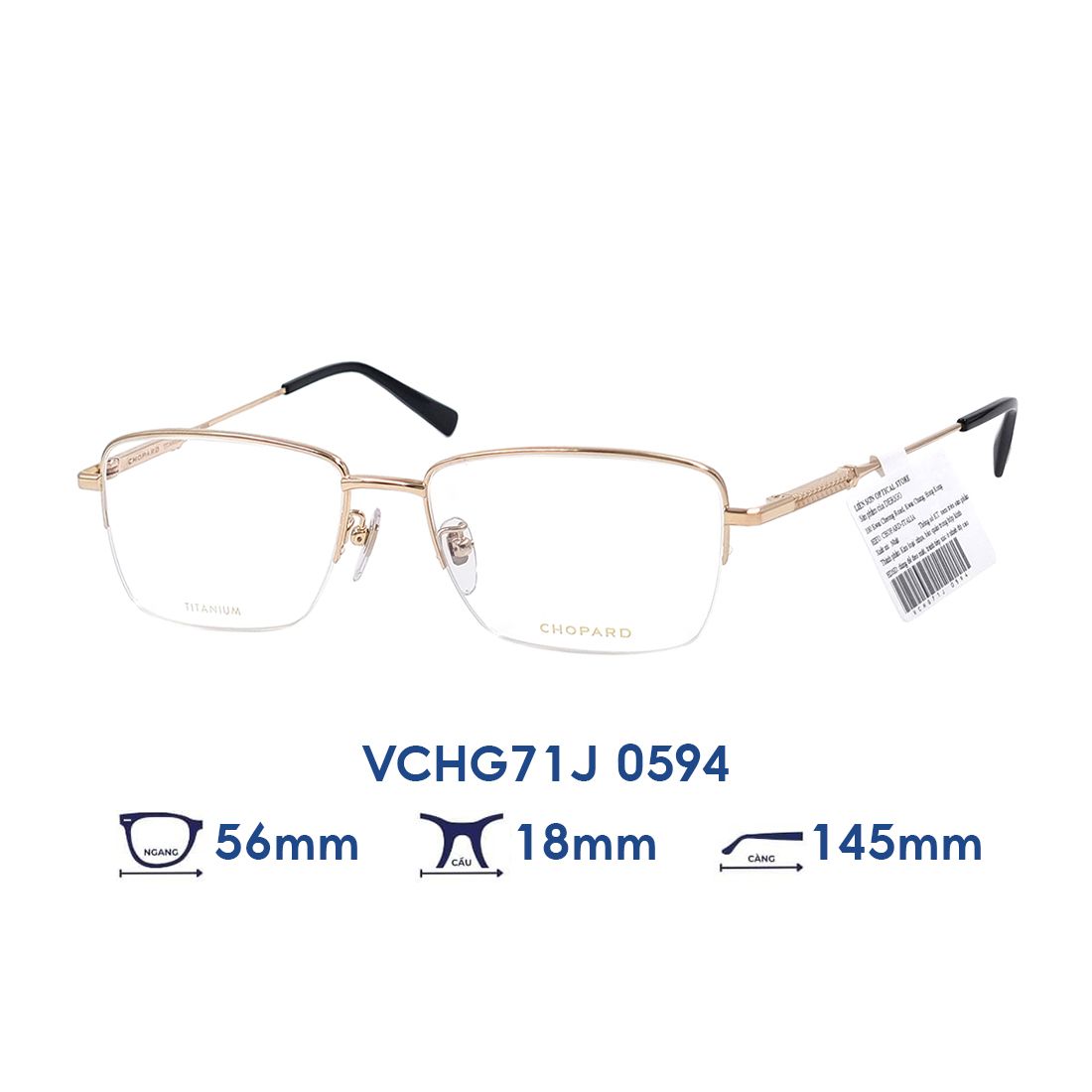 Gọng kính CHOPARD VCHG71J 0594