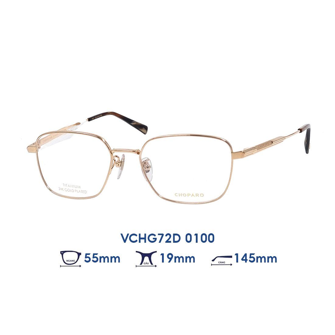 Gọng kính CHOPARD VCHG72D 0100