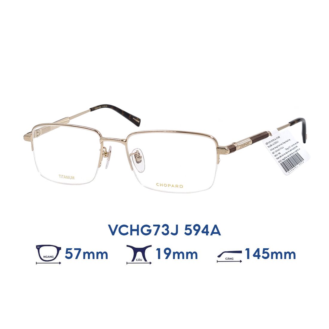 Gọng kính CHOPARD VCHG73J 594A