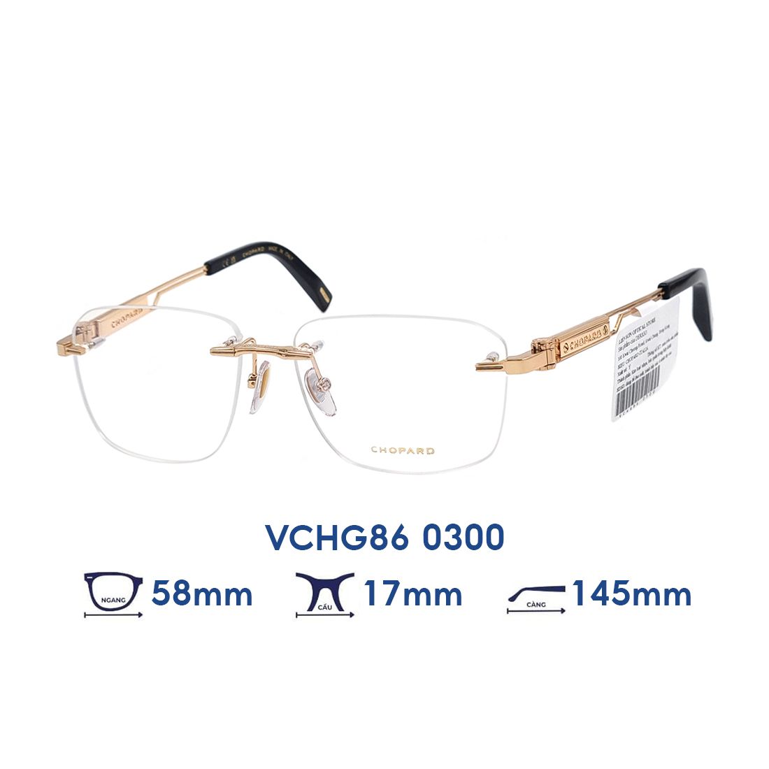 Gọng kính CHOPARD VCHG86 0300