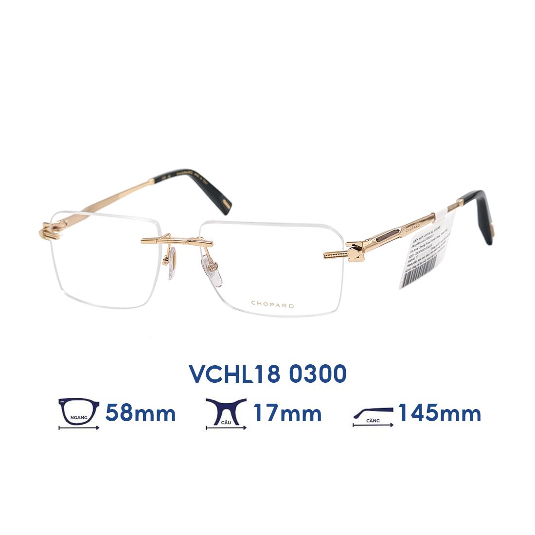 Gọng kính CHOPARD VCHL18 0300