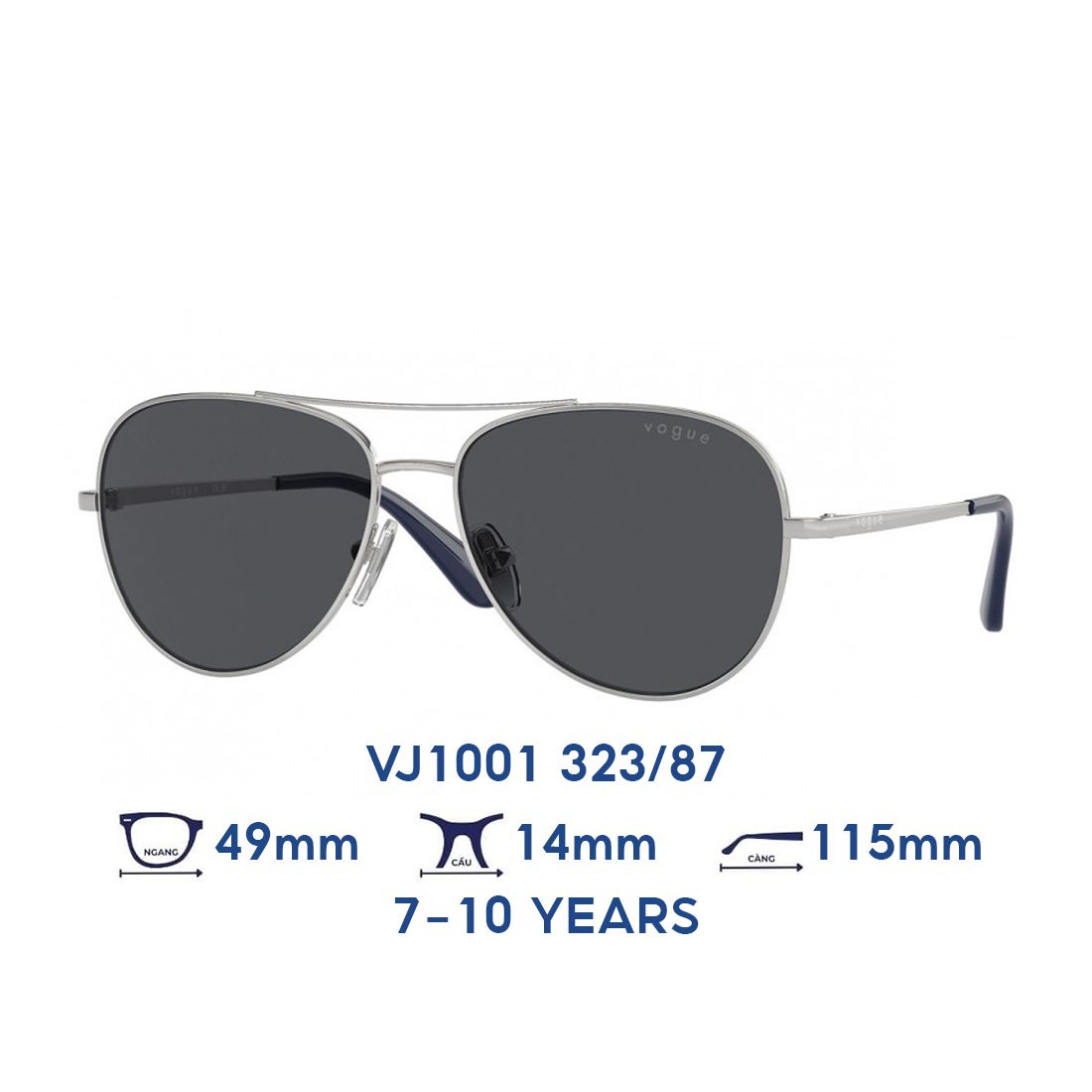 Kính mát trẻ em Kids VOGUE VJ1001 323/87