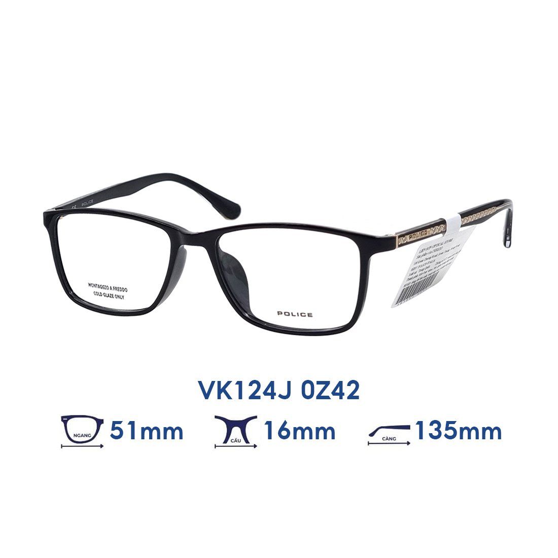 Gọng kính trẻ em Kids POLICE VK124J 0Z42