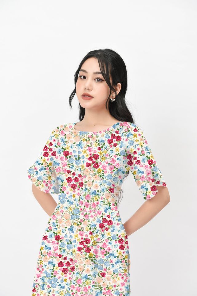 Áo dài cách tân họa tiết - 21051022 - 13
