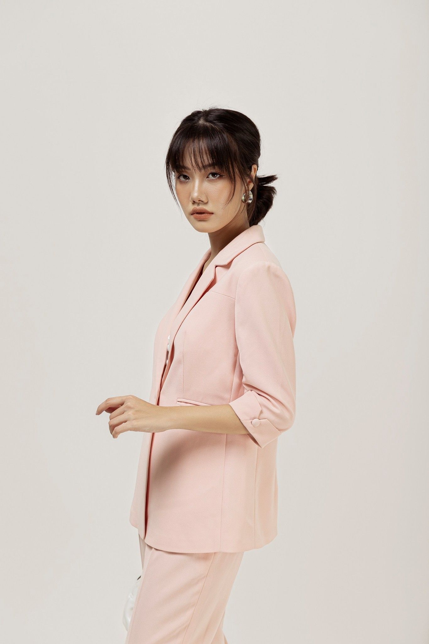 Set bộ Blazer eo, tay lỡ