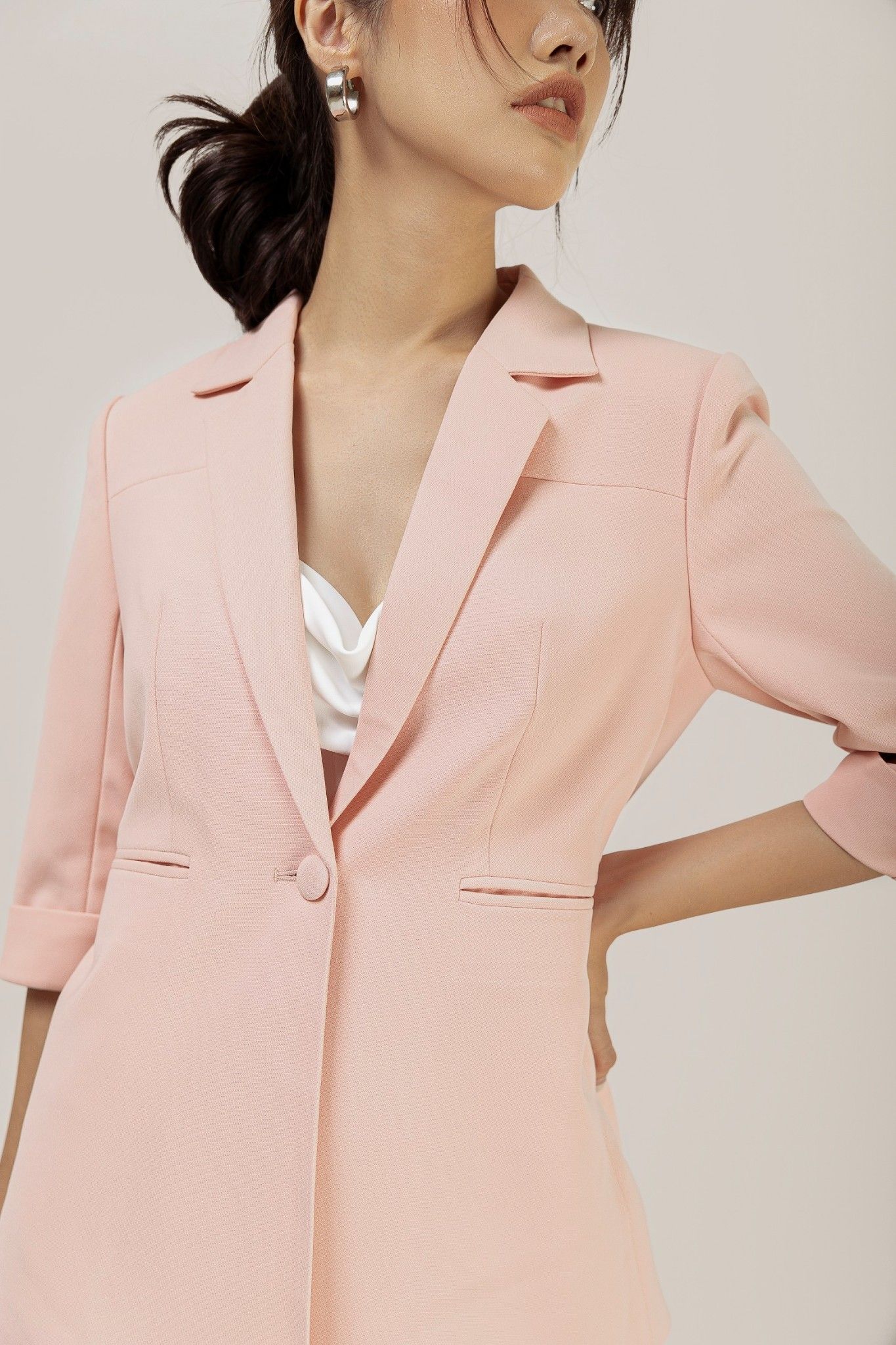 Set bộ Blazer eo, tay lỡ