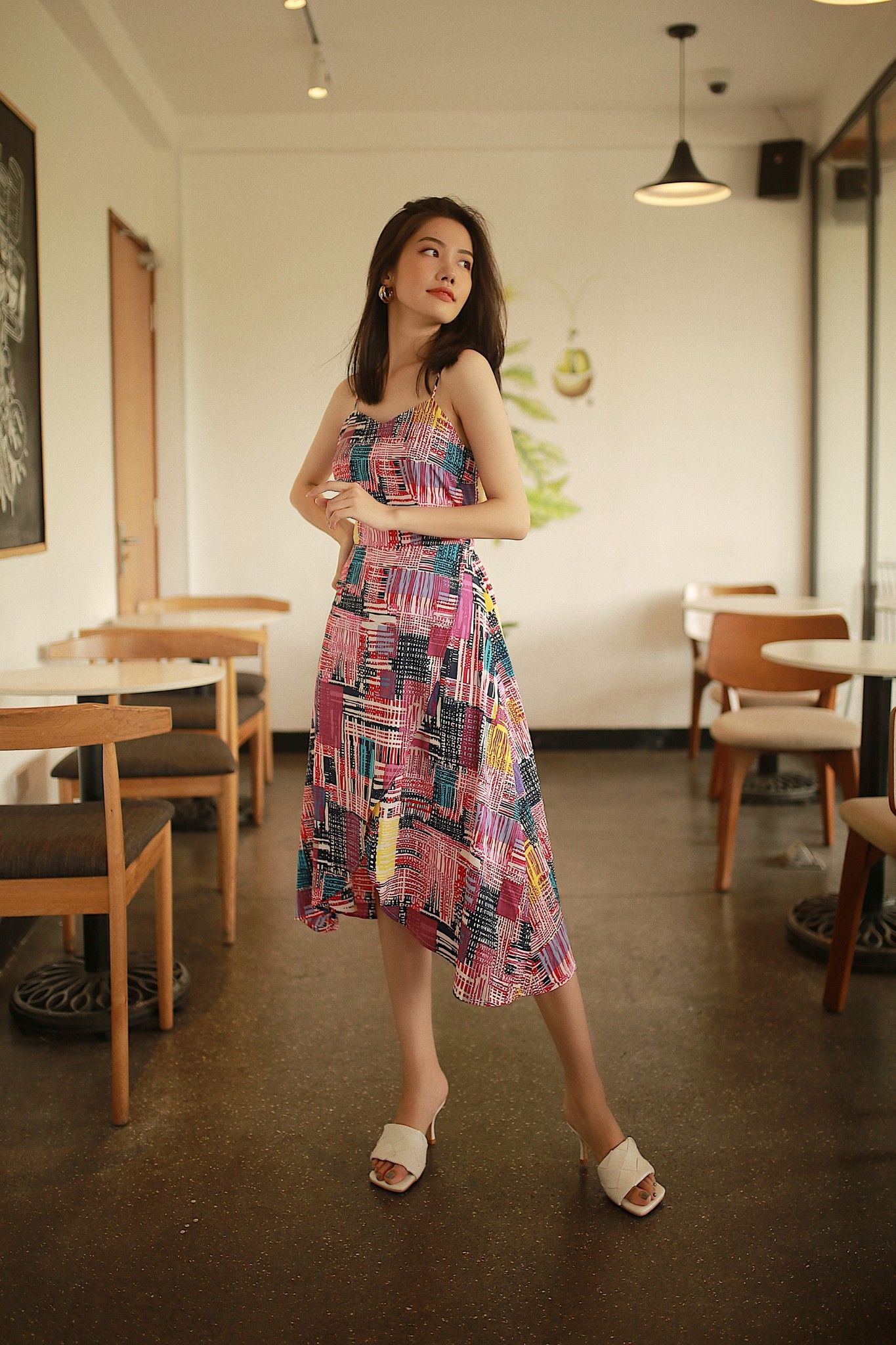 Đầm xòe hai dây 500211