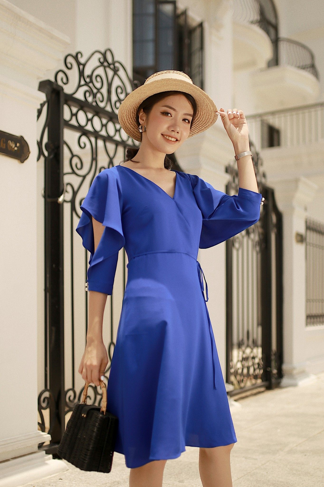 Đầm xòe vạt chéo 6760388-N-1