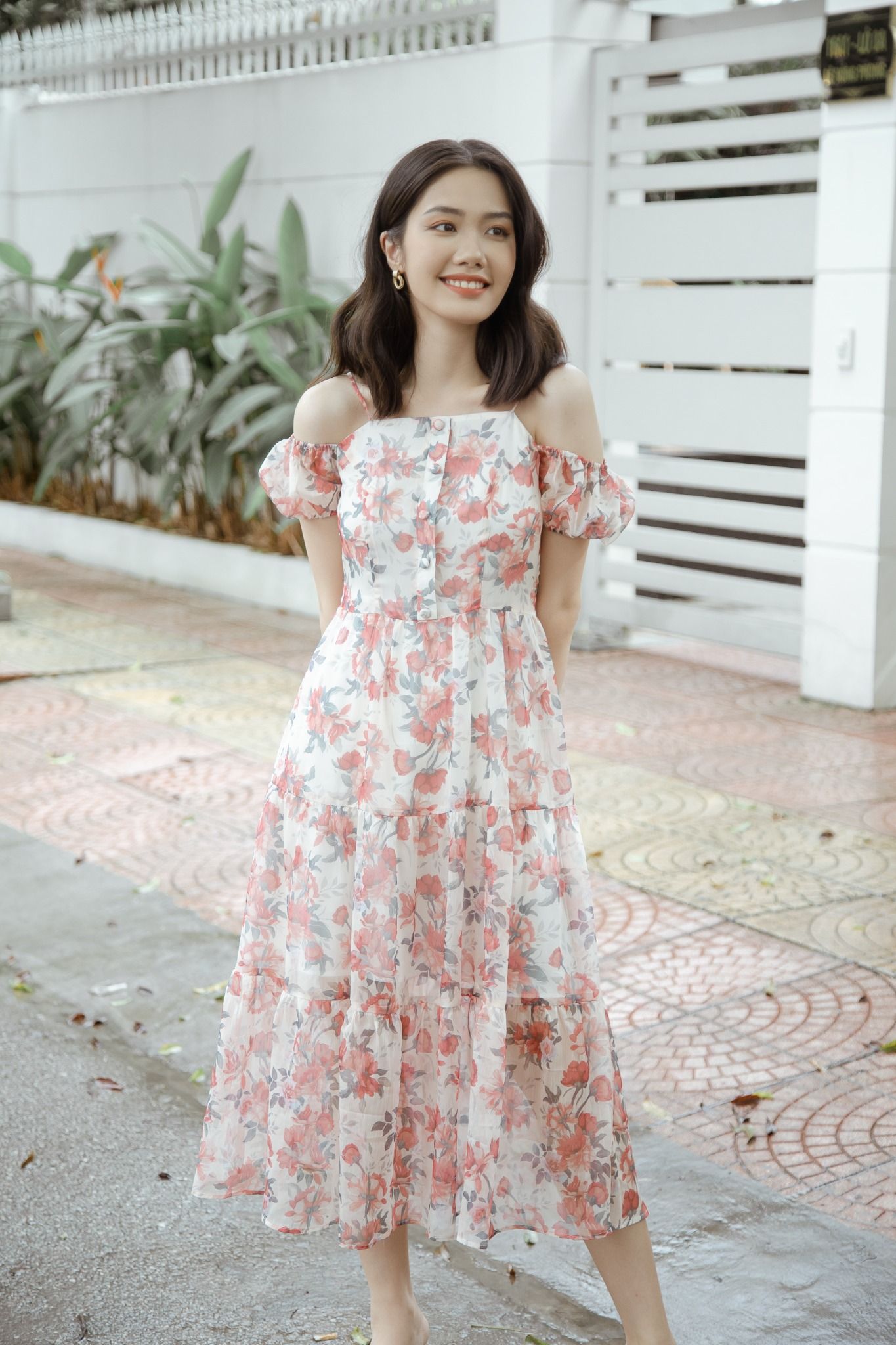 Đầm 2 dây trễ vai 21056503-1