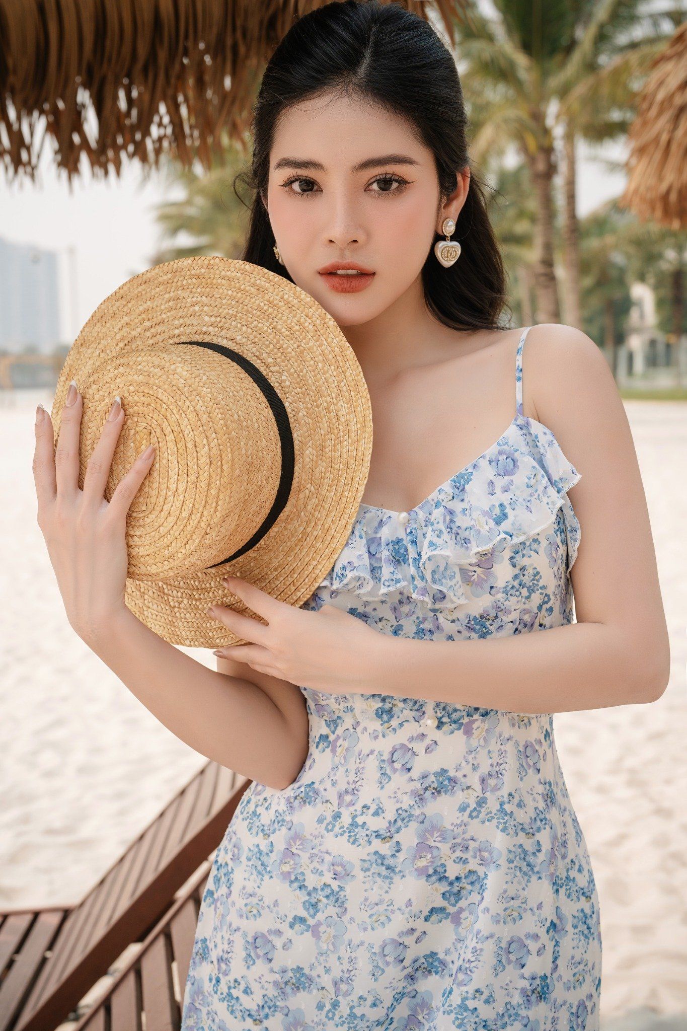 Đầm maxi đi biển 2 dây