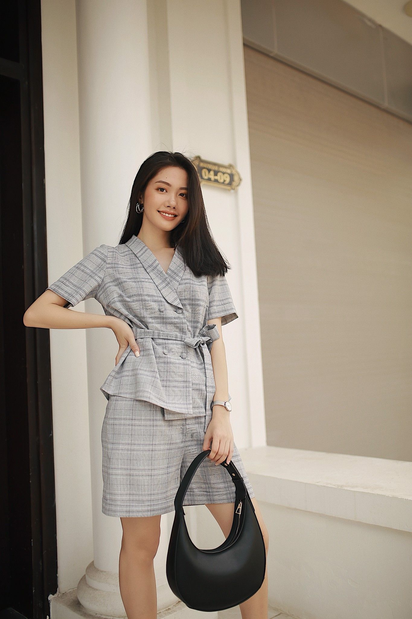  Set vest kẻ 9500239-1 