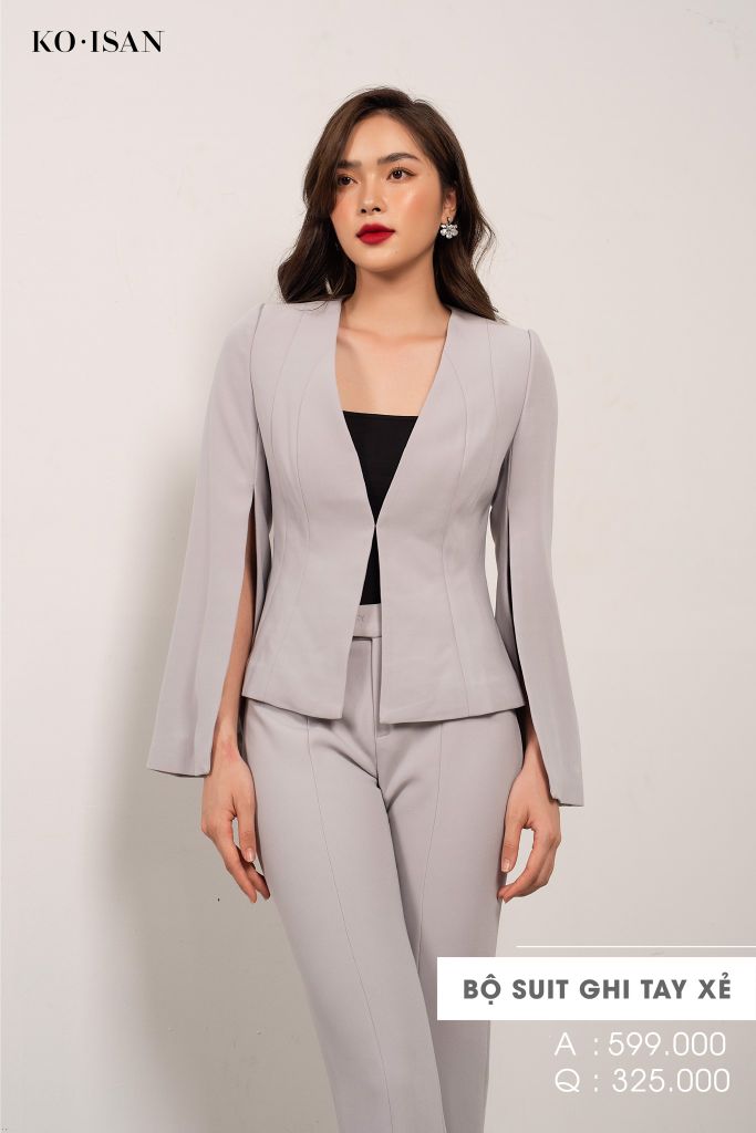 Áo vest ghi tay sẻ