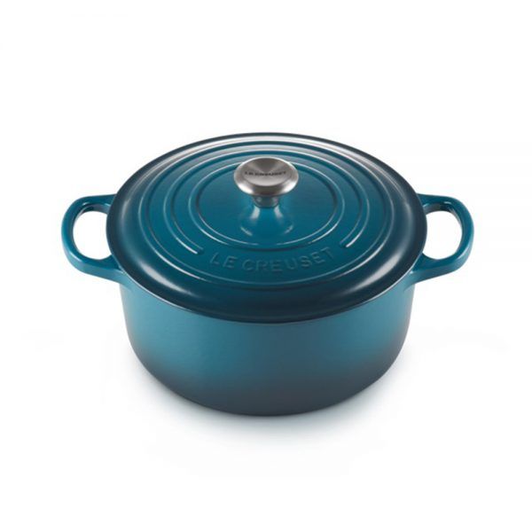 noi gang lecreuset brater rund evo 26cm deep teal