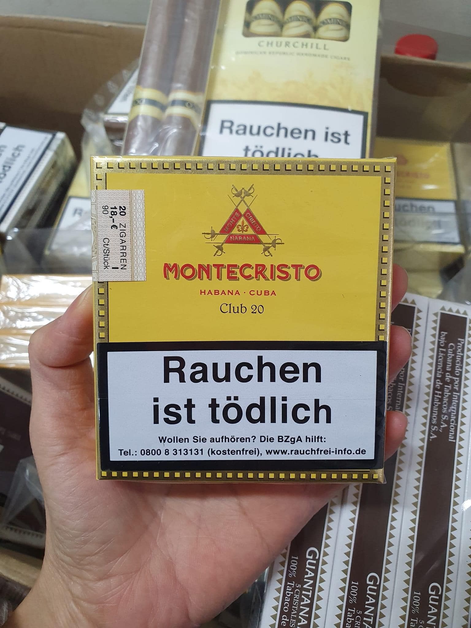 cigar montecristo club cigarillos hop 20 dieu