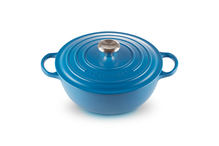 noi gang le creuset la marmite schwarzes interieur 26cm marseille blau