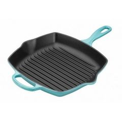 chao nuong vuong lecreuset quadratisch 26cm karibik blau