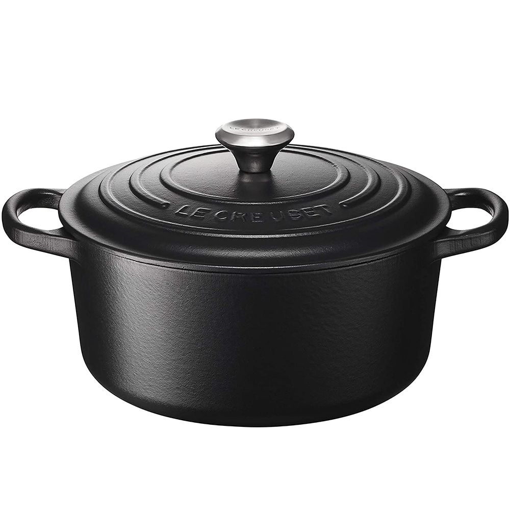 noi gang lecreuset brater rund evo 22cm schwarz matt