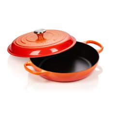 noi chao lecreuset gourmet profitopf evo schwarzes interieur 30 cm orange mau cam