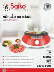 noi lau dien da nang 3 lit saiko mfc 3030