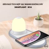 Đèn ngủ tích hợp sạc NHANH không dây Smartlight - W34