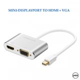 Hub chuyển đổi đa năng Mini DP to HDMI + VGA Ugreen 20421