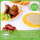 Cháo chim câu hầm táo đỏ