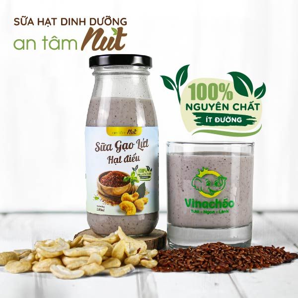  Sữa gạo lứt hạt điều 