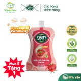  Combo 5 túi Nước yến trái cây Gen Nest hương dâu 105ml 