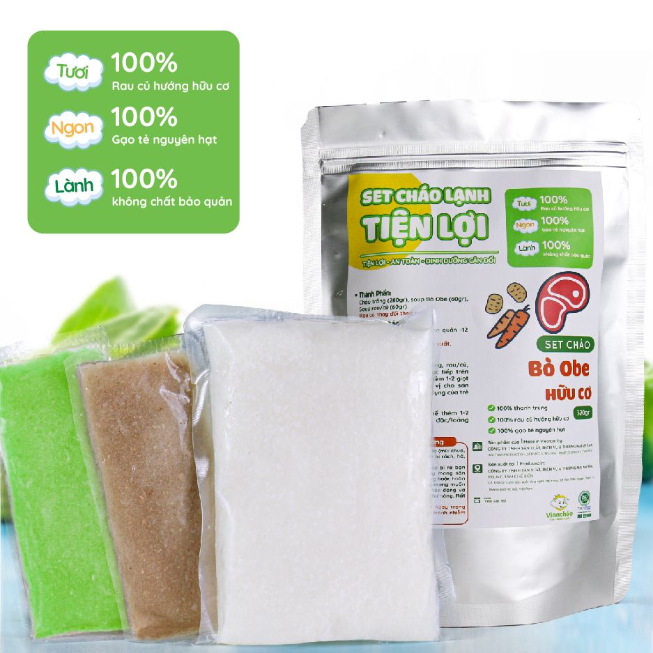 SET CHÁO BÒ OBE HỮU CƠ
