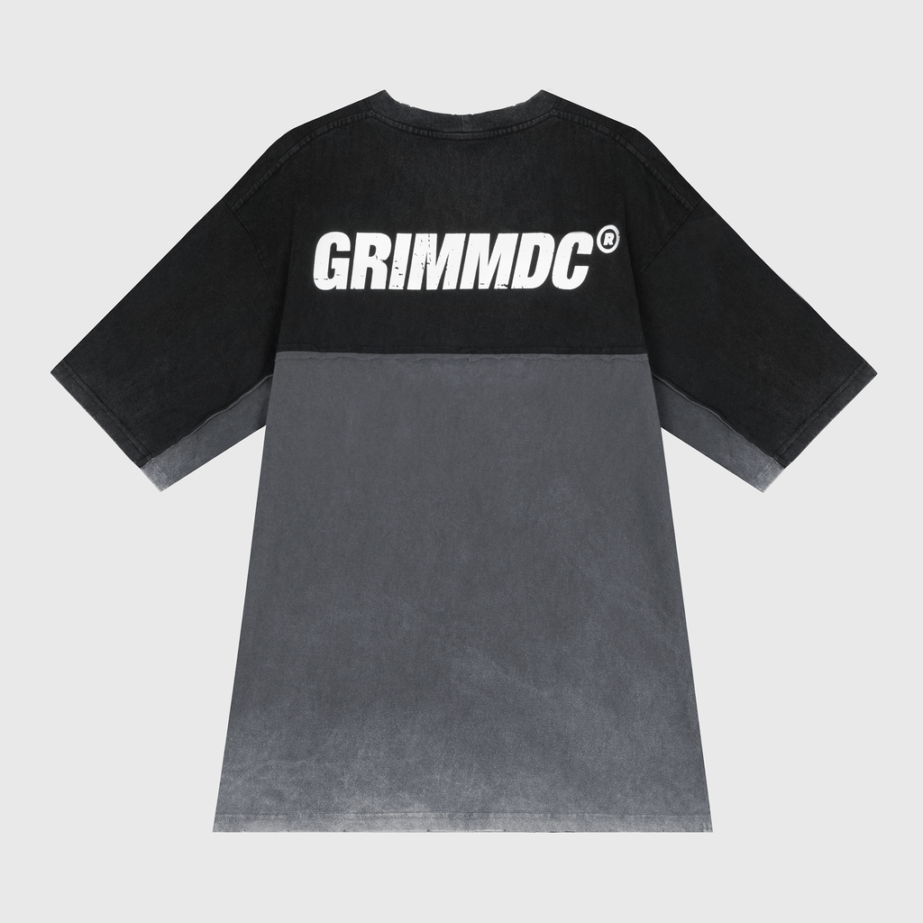 Grimm DC Signature Destroyed collection | Áo thun Contrast | Seperated Black