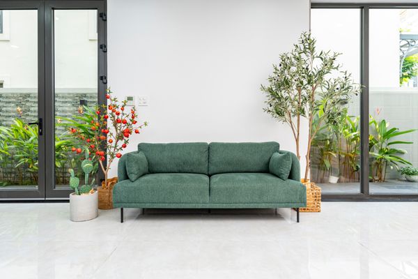  Sofa Con Voi, 3 Chỗ Ngồi, Màu Xanh Rêu 