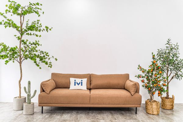  Sofa Con Voi, 3 Chỗ Ngồi, Màu Nâu 