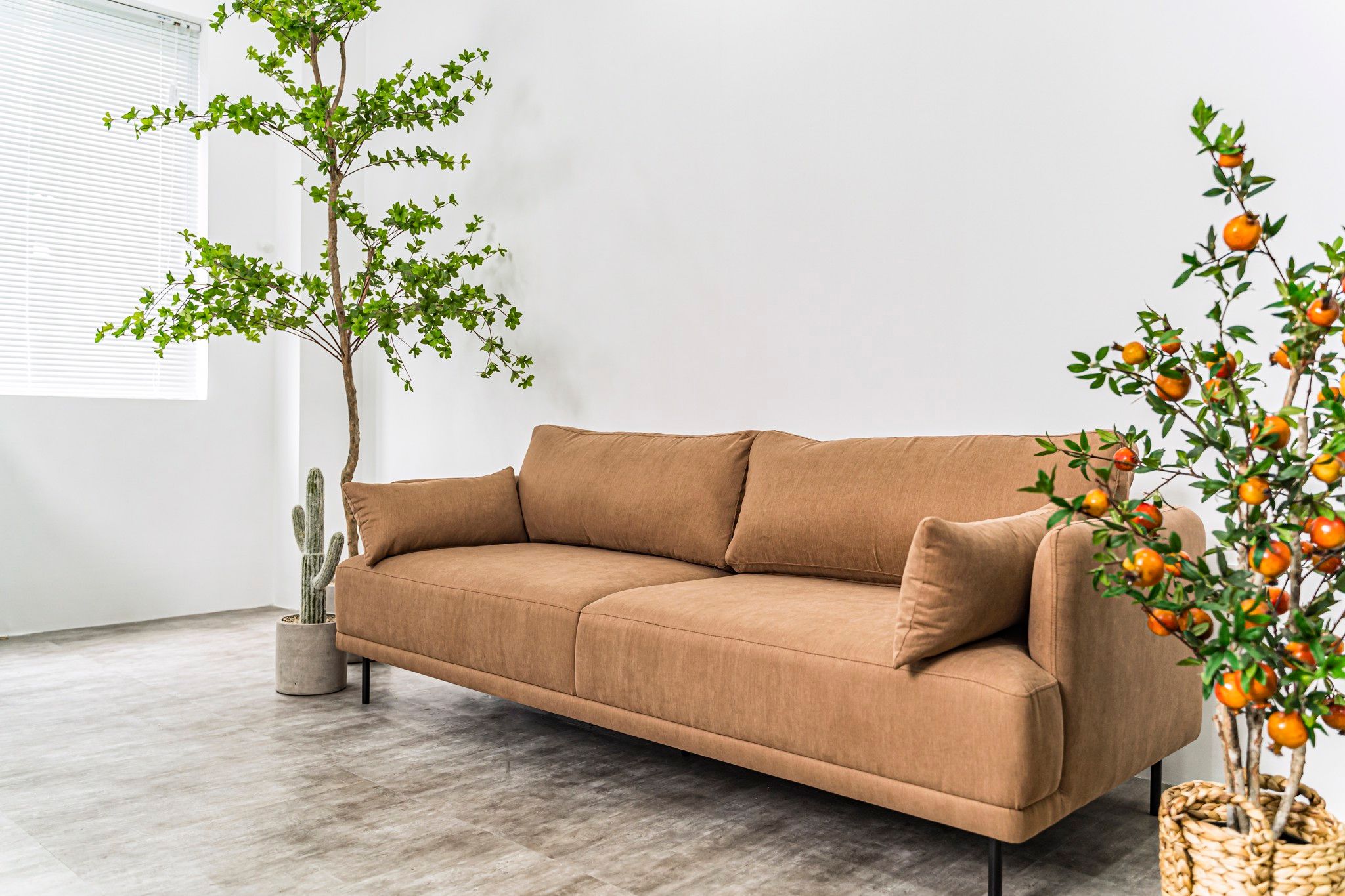  Sofa Con Voi, 3 Chỗ Ngồi, Màu Nâu 