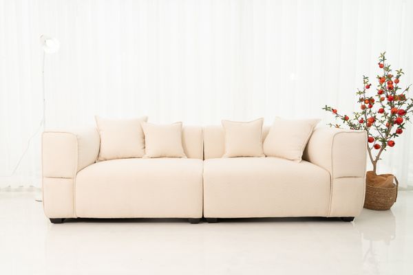  Sofa Hanava, 3 Chỗ Ngồi, Màu Trắng 