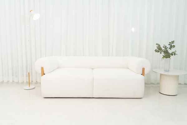  Sofa Gemma, 3 Chỗ Ngồi, Màu Trắng 