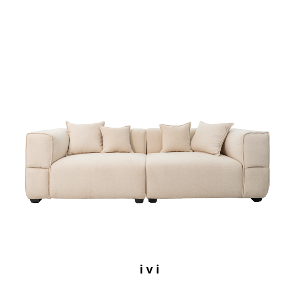  Sofa Hanava, 3 Chỗ Ngồi, Màu Trắng 