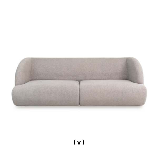  Sofa Cừu Non, 3 Chỗ Ngồi, Màu Xám 