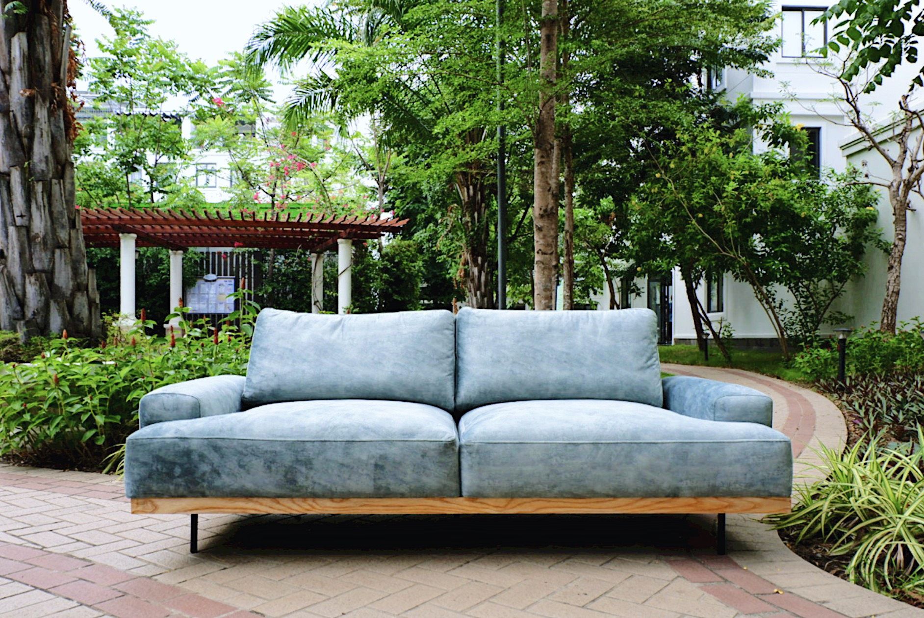  Sofa Flying Carpet, 3 Chỗ Ngồi, Màu Xanh Rêu 