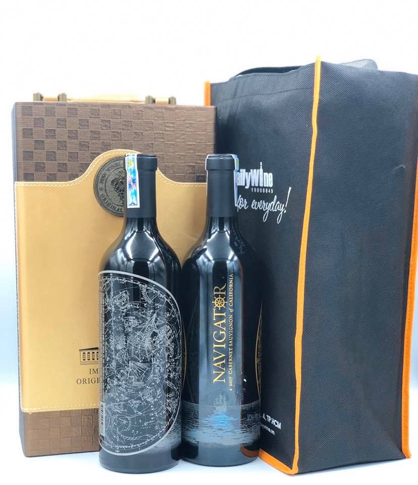Hộp đôi 2 chai Vang Mỹ