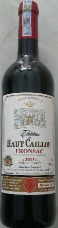 Chateau De Haut Caillou Fronsac 2013