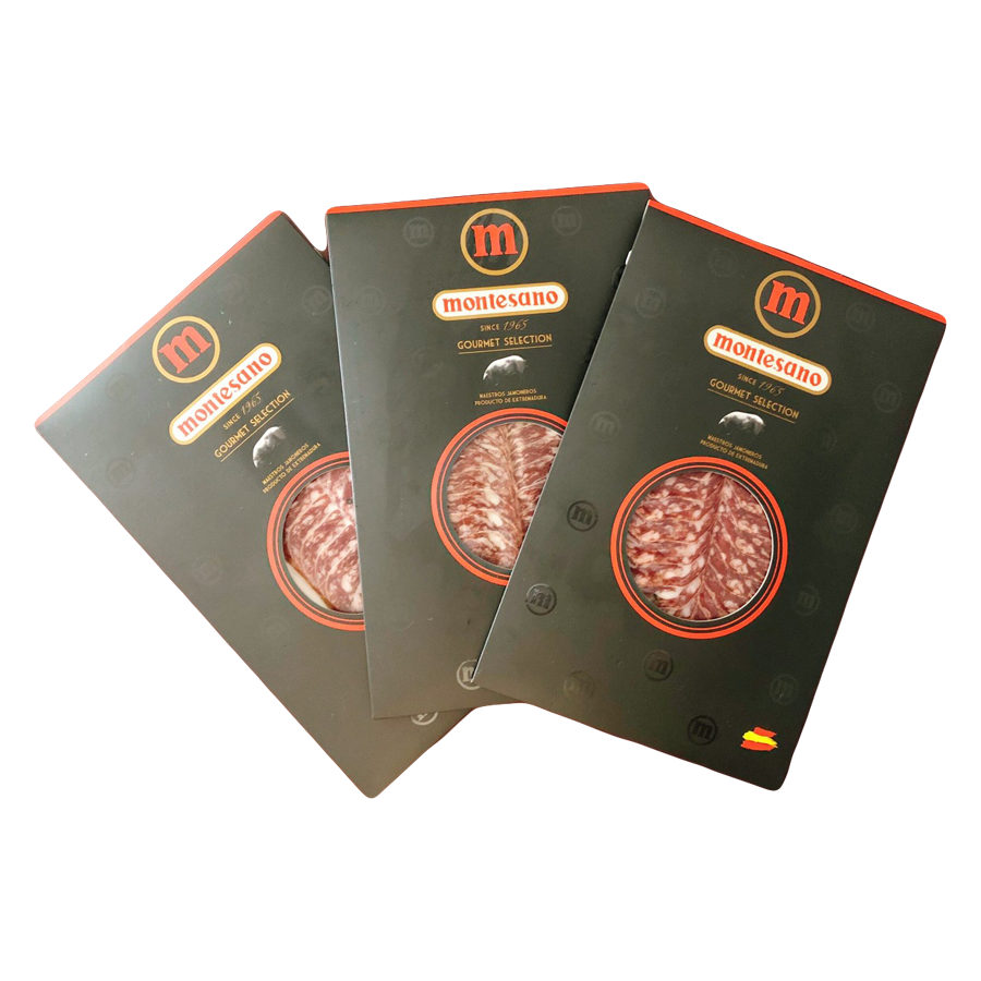 Chorizo Iberian – Xúc xích Iberico Cebo muối cắt lát 100g