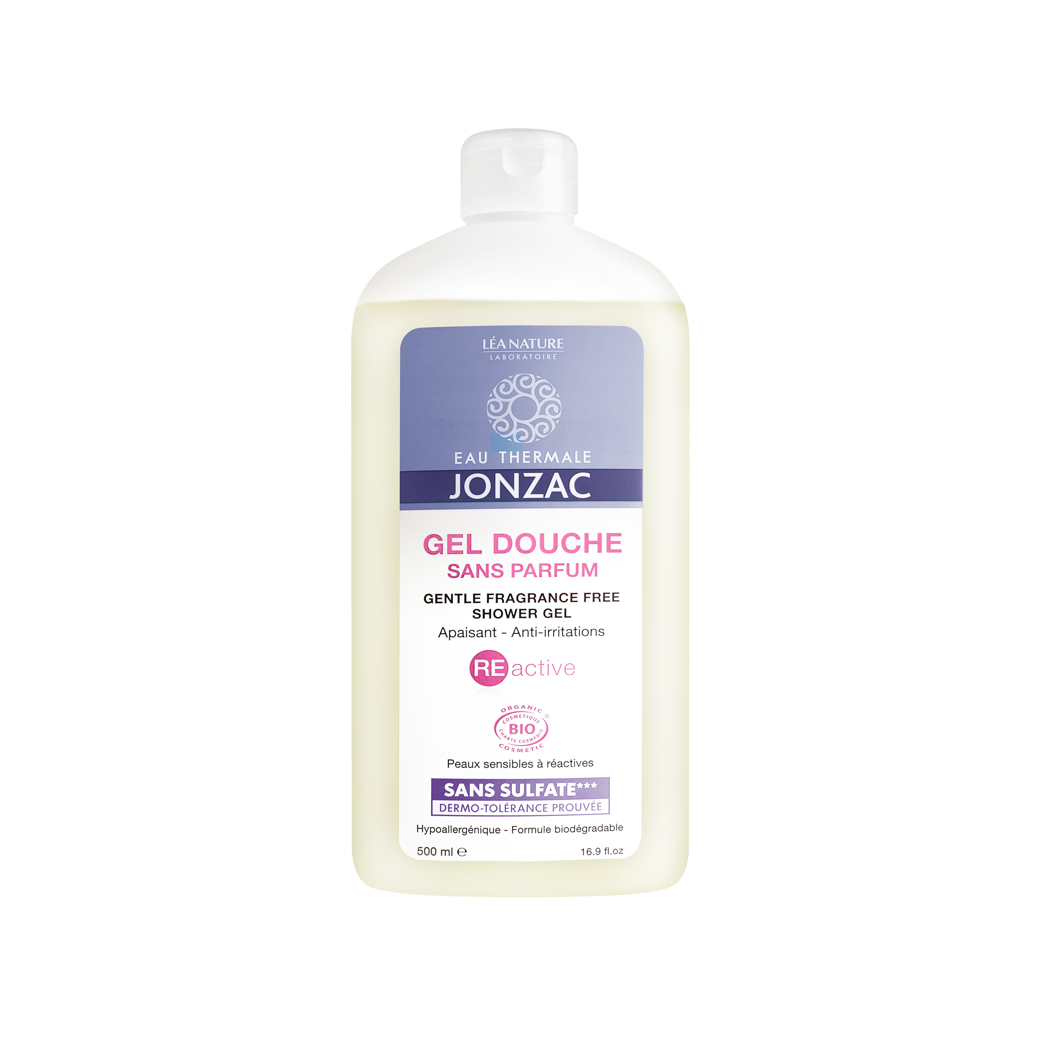 GEL TẮM LÀM DỊU TỨC THÌ DÀNH CHO DA KÍCH ỨNG EAU THERMALE JONZAC REACTIVE (Gentle Fragrance Free Shower Gel)