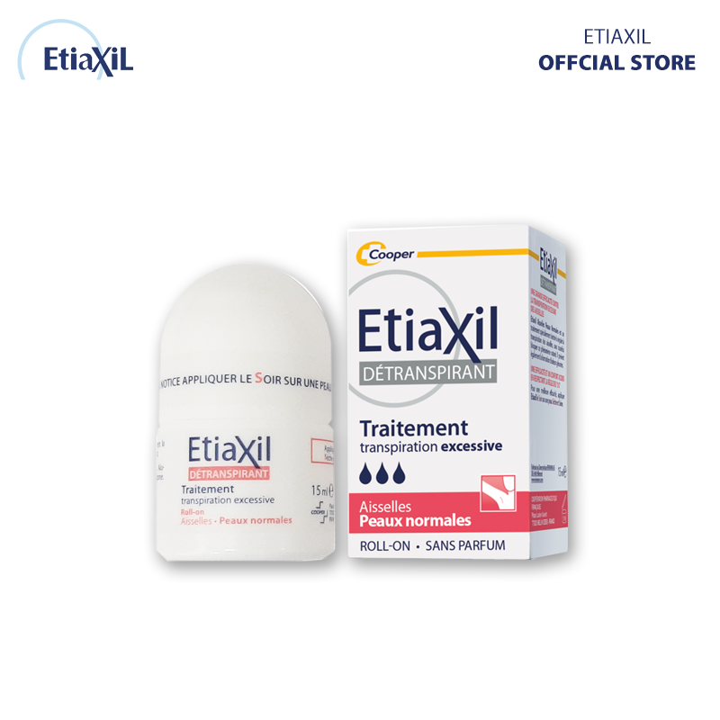 Etiaxil DÉTRANSPIRANT Traitement transpiration excessive Aisselles Peaux normales 15ML - ETIAXIL DÒNG ĐẶC TRỊ - LĂN KHỬ MÙI VÀ CHỐNG MÙI ĐẶC TRỊ DÀNH CHO DA THƯỜNG