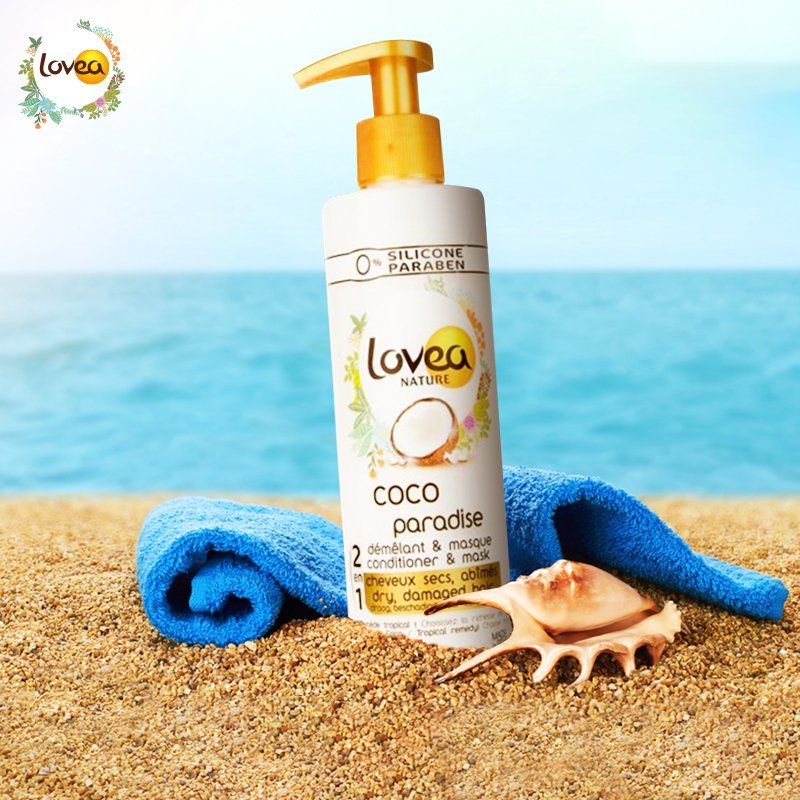 Dầu Xả, Kem Ủ Tóc Phục Hồi Tóc Lovea Coco Paradise Chiết Xuất Dầu Dừa 250ML