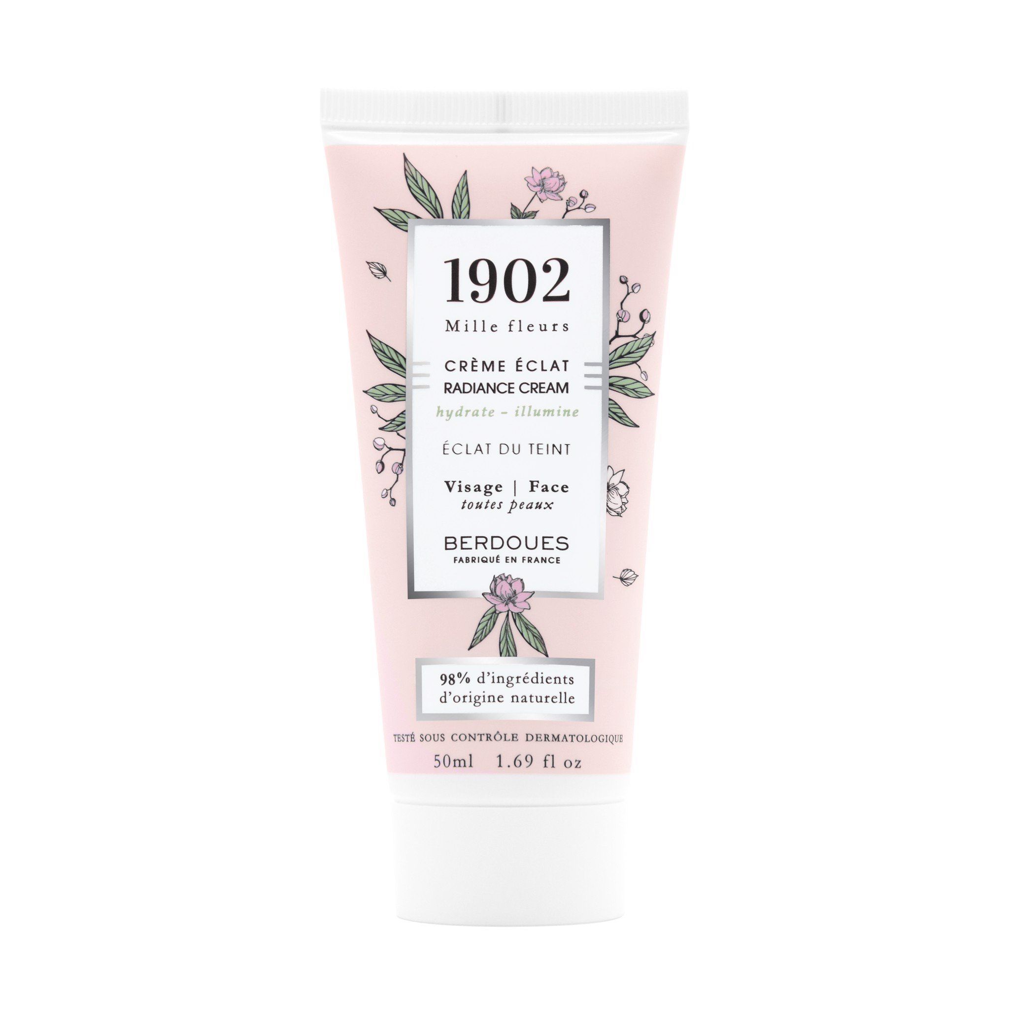 KEM DƯỠNG TRẮNG SÁNG DA NGÀY ĐÊM NƯỚC HOA BERDOUES 1902 MILLE FLEURS - RADIANCE CREAM (Crème Eclat)