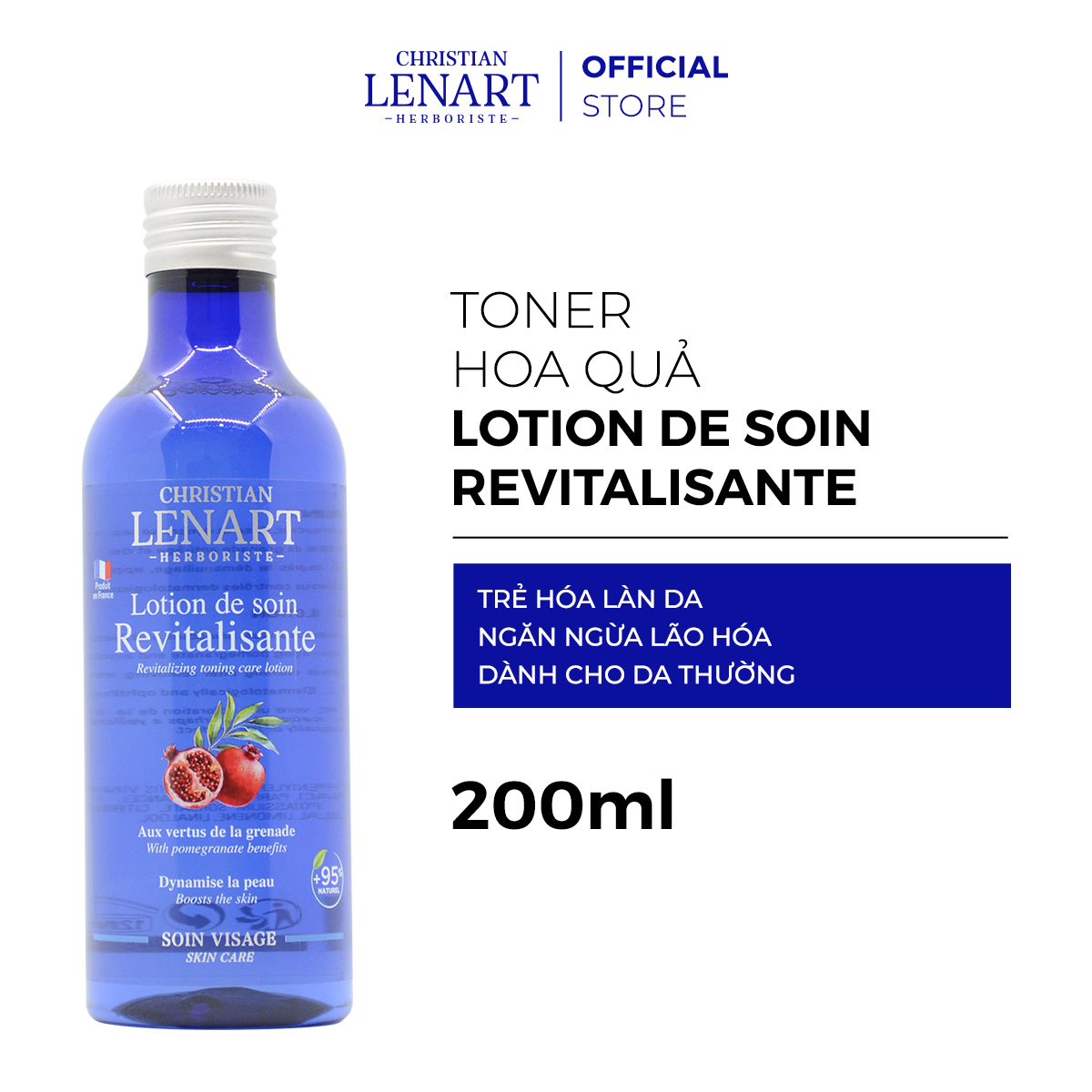 NƯỚC CÂN BẰNG DA CHIẾT XUẤT NHO ĐEN VÀ LỰU (EAU REVITALISANTE)