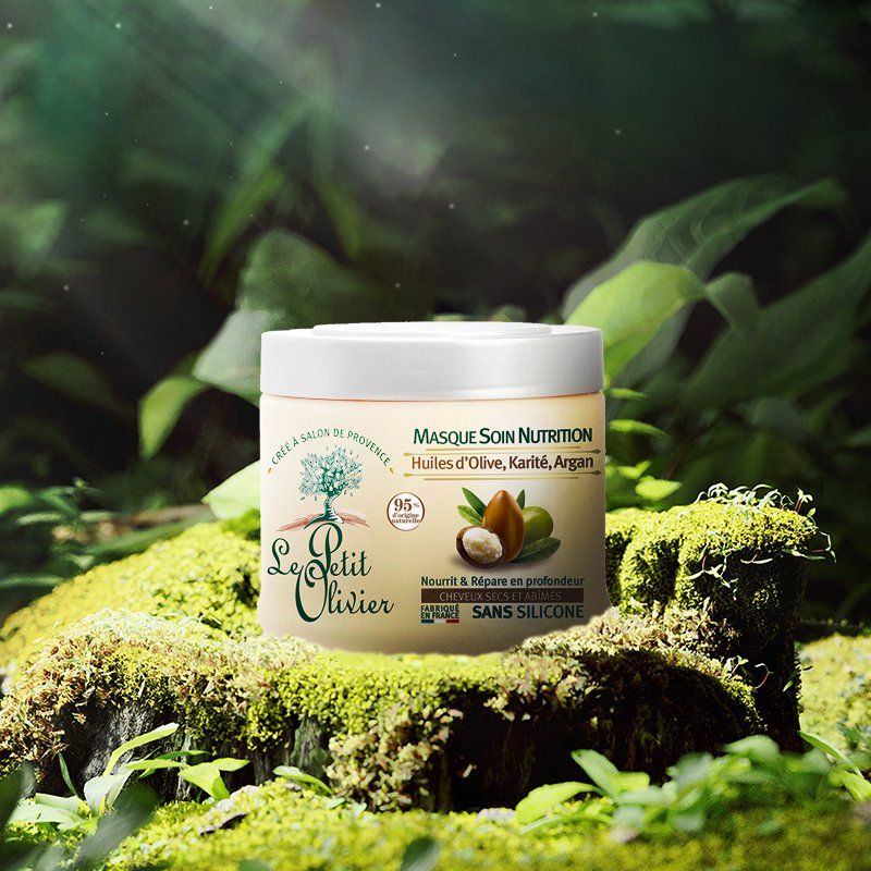 Kem ủ tóc Le Petit Olivier Chiết Xuất Dầu Olive, Bơ Hạt Mỡ, Dầu Argan 330ML