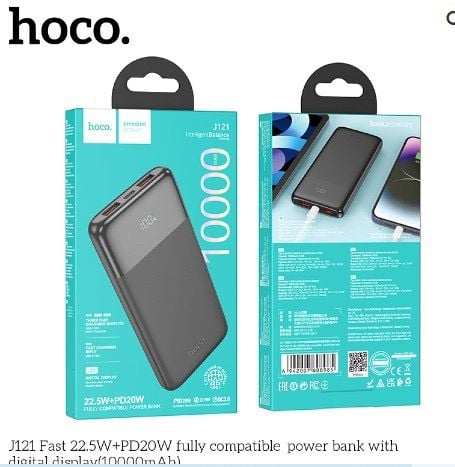 Pin Dự Phòng Hoco J121 - Sạc Nhanh 20W- 10000mAh (sl5-3/10-5)