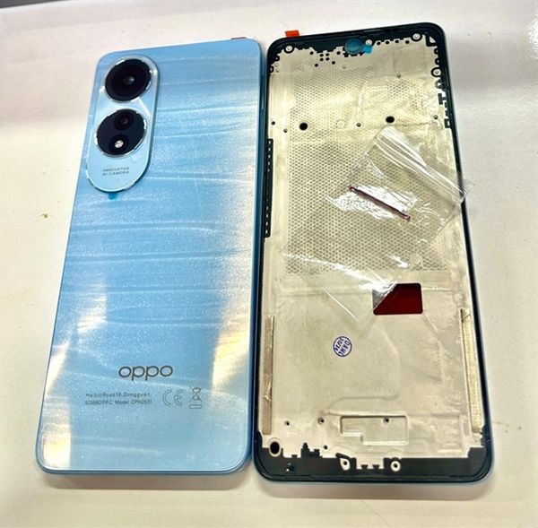 Vỏ Bộ Oppo A60 Trắng Xanh ( k khay sim)